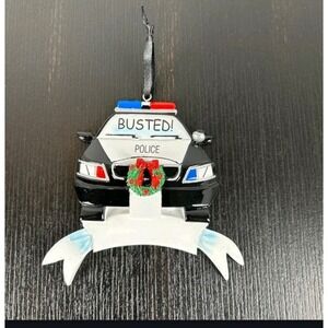 Busted Police Christmas‎ Ornament . This Can Be Personalized For You